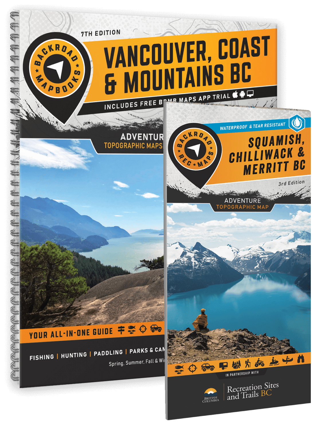 Vancouver, Coast & Mountains BC - Recreation Map & Mapbook Bundle